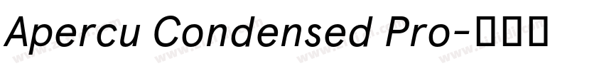 Apercu Condensed Pro字体转换